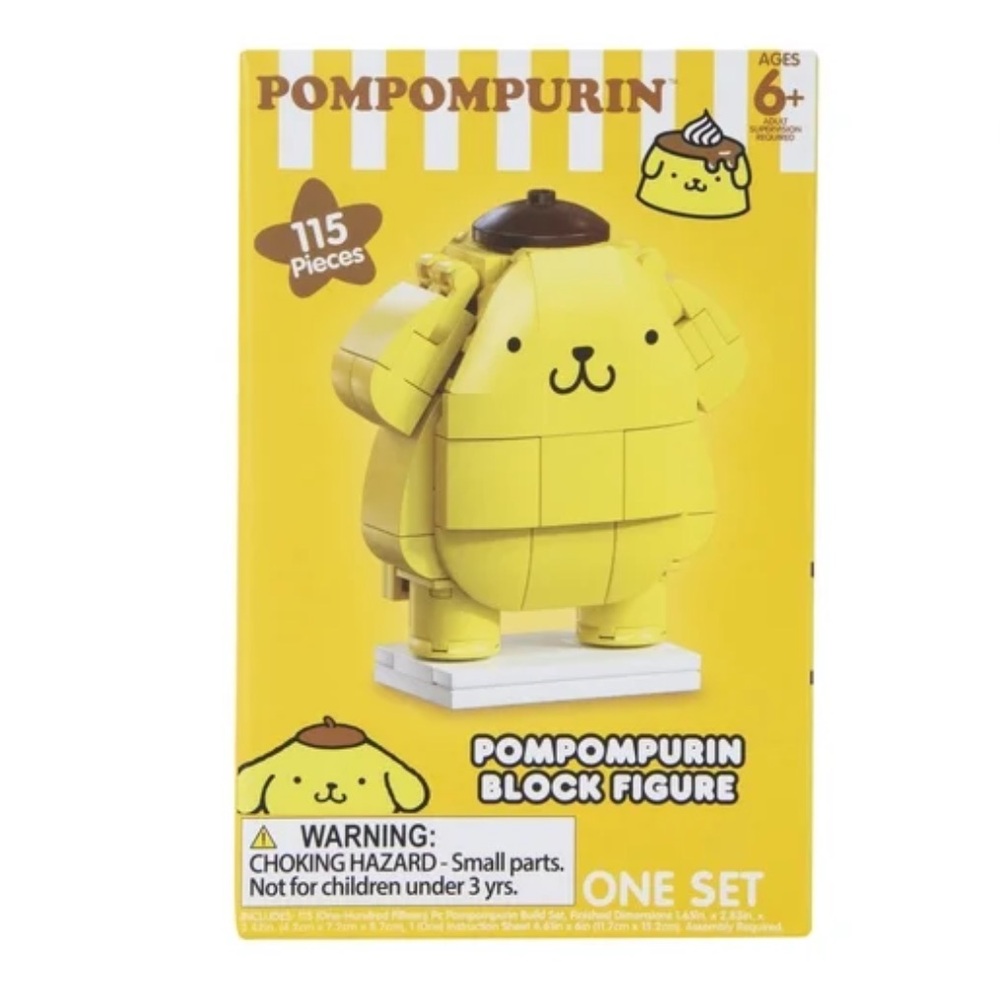 Pompompurin by Sanrio 115 Piece Block Figure Set New